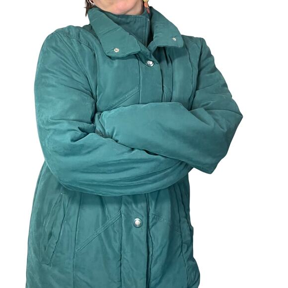 Vintage Winter Coat - Studio Works - Green Oversize Grunge - Size Large EUC - Picture 11 of 11